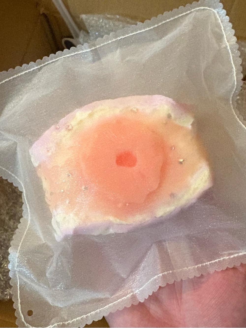 Handmade Taba squishy pink pineapple cream sandwich food squeeze toy squishies